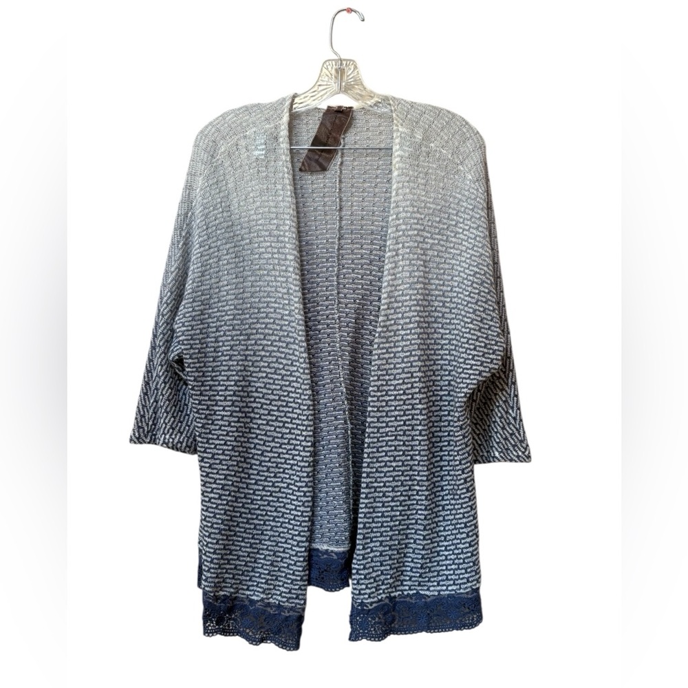 Moon Collection Ombre Open Front Cardigan XL